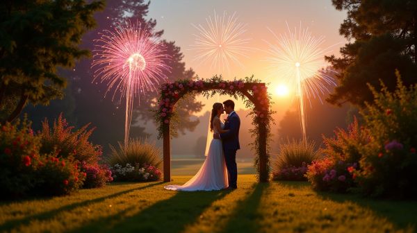 Réussir votre mariage avec un feu d'artifice automatique